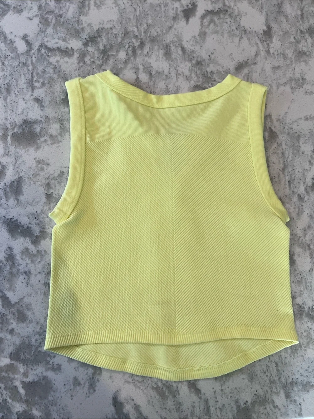 FP Movement by Free People Neon Yellow Ribbed Tank Top - Picture 2 of 3